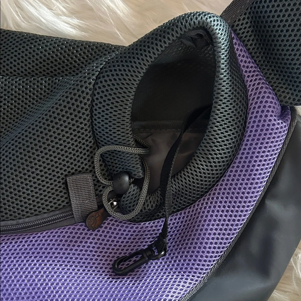 New Purple and Gray Dog Carrier.
